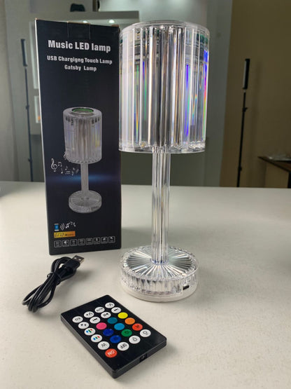 Lampe Cristal LED avec Haut-Parleur Bluetooth – مكبر صوت ومصباح كريستالي