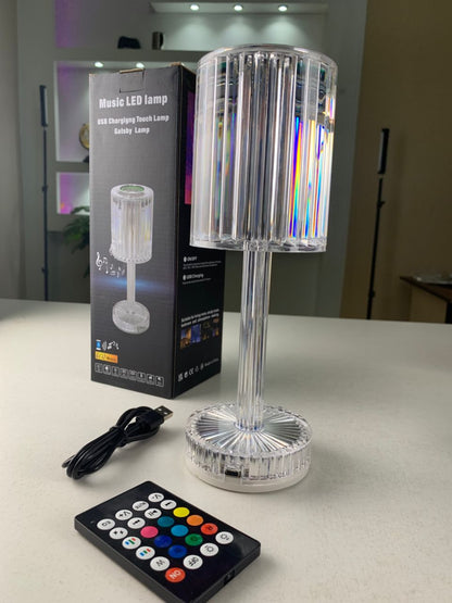 Lampe Cristal LED avec Haut-Parleur Bluetooth – مكبر صوت ومصباح كريستالي