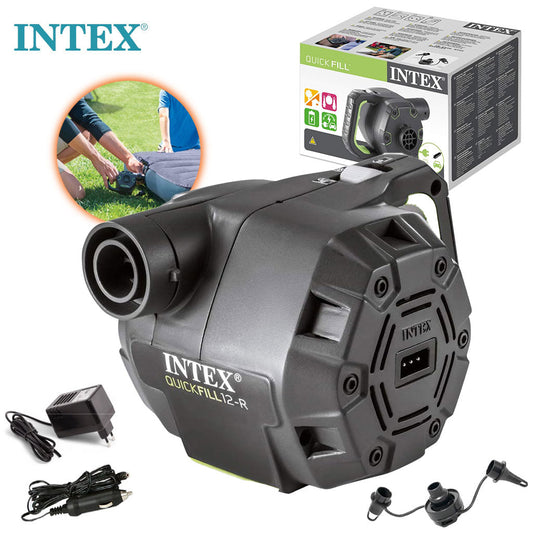 Pompe électrique rechargeable 220V /12V (650 l/min) Intex 66642 – مضخة هواء قابلة للشحن تنزوت