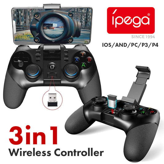 Manette de jeu sans fil IPEGA PG-9156 3en1 avec support téléphone – يد تحكم لاسلكية - تنزوت