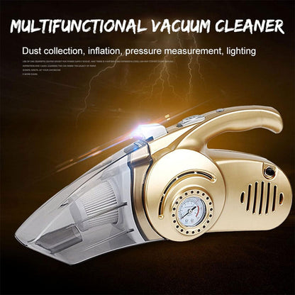 Aspirateur Portable 4 en 1 pour Voiture avec Gonfleur de Pneu Numérique – مكنسة كهربائية وجهاز نفخ العجلات