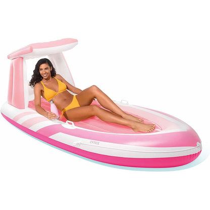 Matelas Gonflable Pink Paradise avec Toit et Porte-Gobelet Intex 57804EU – فرشة هوائية حجم كبير
