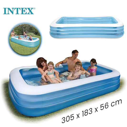 Grande Piscine Rectangulaire pour Enfants Intex 58484NP – مسبح حجم كبير للأطفال تنزوت