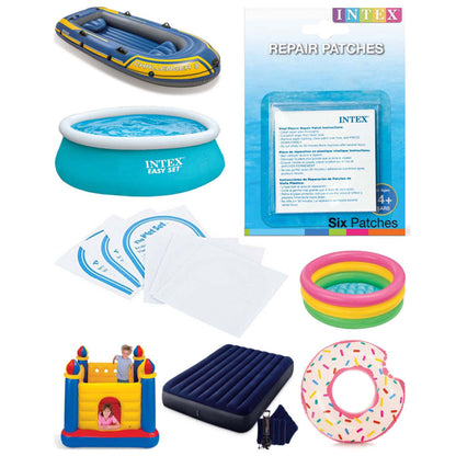Intex Kit de Réparation de Vinyle Plastique Humide 6Pcs – طقم لإصلاح المنتجات القابلة للنفخ