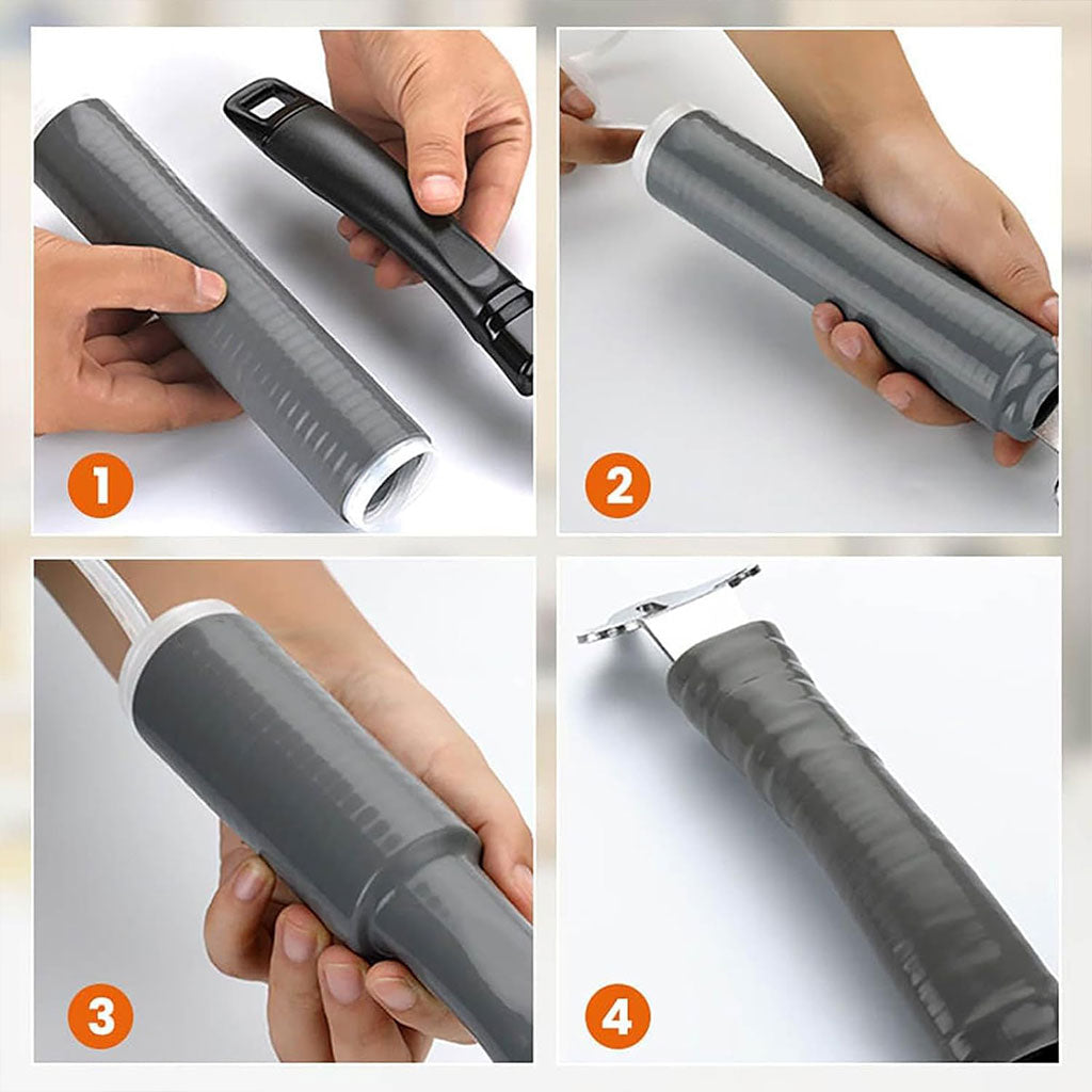 Couvercle de poignée de casserole 3PCS en silicone résistant à la chaleur – غطاء مقبض المقلاة مضاد للحرارة