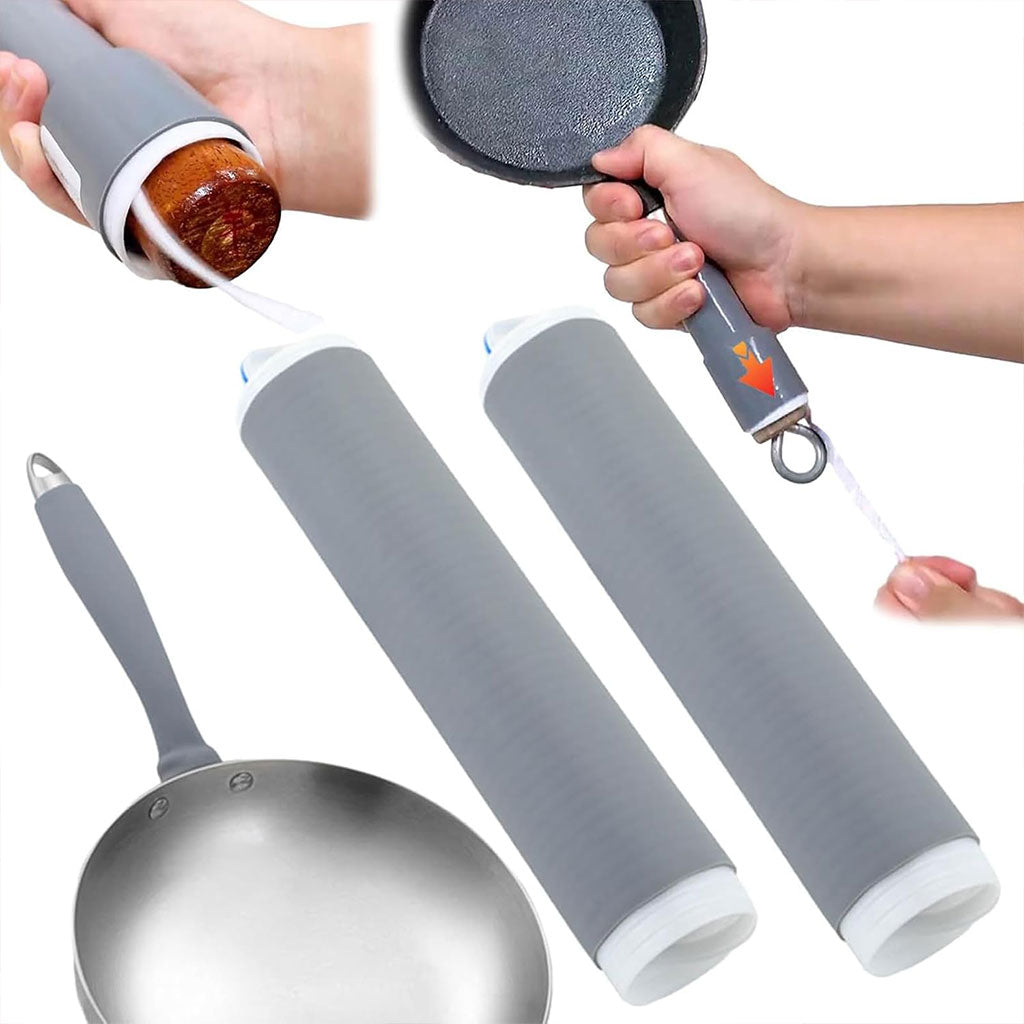 Couvercle de poignée de casserole 3PCS en silicone résistant à la chaleur – غطاء مقبض المقلاة مضاد للحرارة