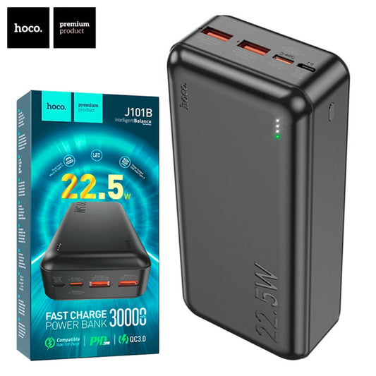 Hoco Power Bank Fast Charge 30000mAh Avec 2 USB QC 3.0 – J101B - تنزوت