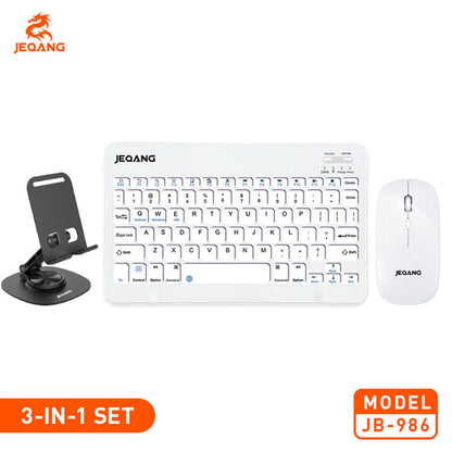 Combo clavier et souris avec support de téléphone compatible ( windows + ios + android )