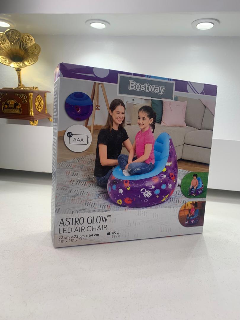 Chaise gonflable LED Kosmos 72 x 72 x 64cm Bestway 75122 – أريكة قابلة للنفخ