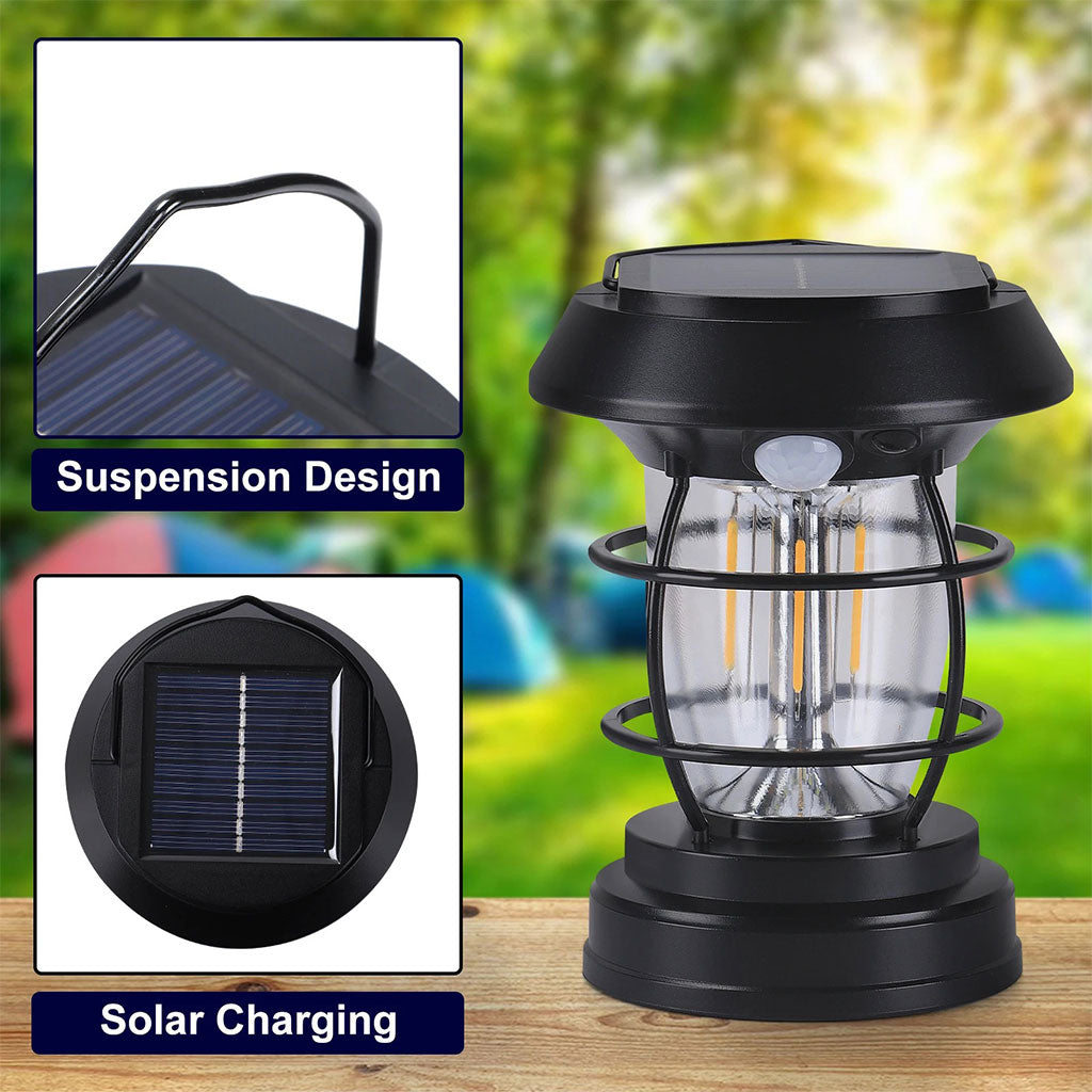 PACK X 4 Lanterne de Jardin Solaire avec Détecteur de Mouvement JF-8818 – مصباح خارجي يعمل بالطاقة الشمسية