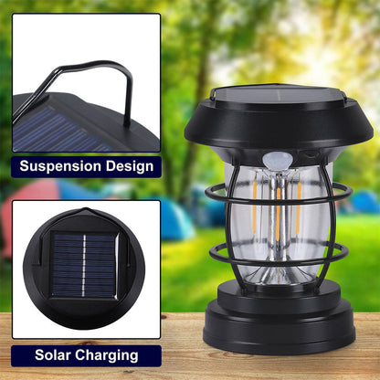 PACK X 4 Lanterne de Jardin Solaire avec Détecteur de Mouvement JF-8818 – مصباح خارجي يعمل بالطاقة الشمسية