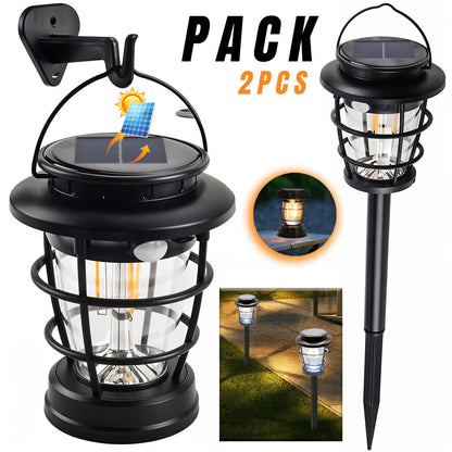 PACK X 2 Lanterne de Jardin Solaire avec Détecteur de Mouvement JF-8818 – مصباح خارجي يعمل بالطاقة الشمسية - تنزوت