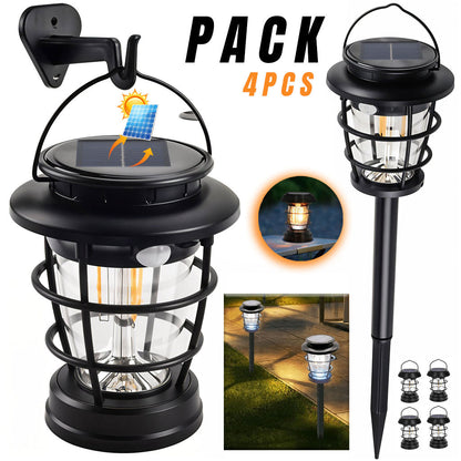 PACK X 4 Lanterne de Jardin Solaire avec Détecteur de Mouvement JF-8818 – مصباح خارجي يعمل بالطاقة الشمسية - تنزوت