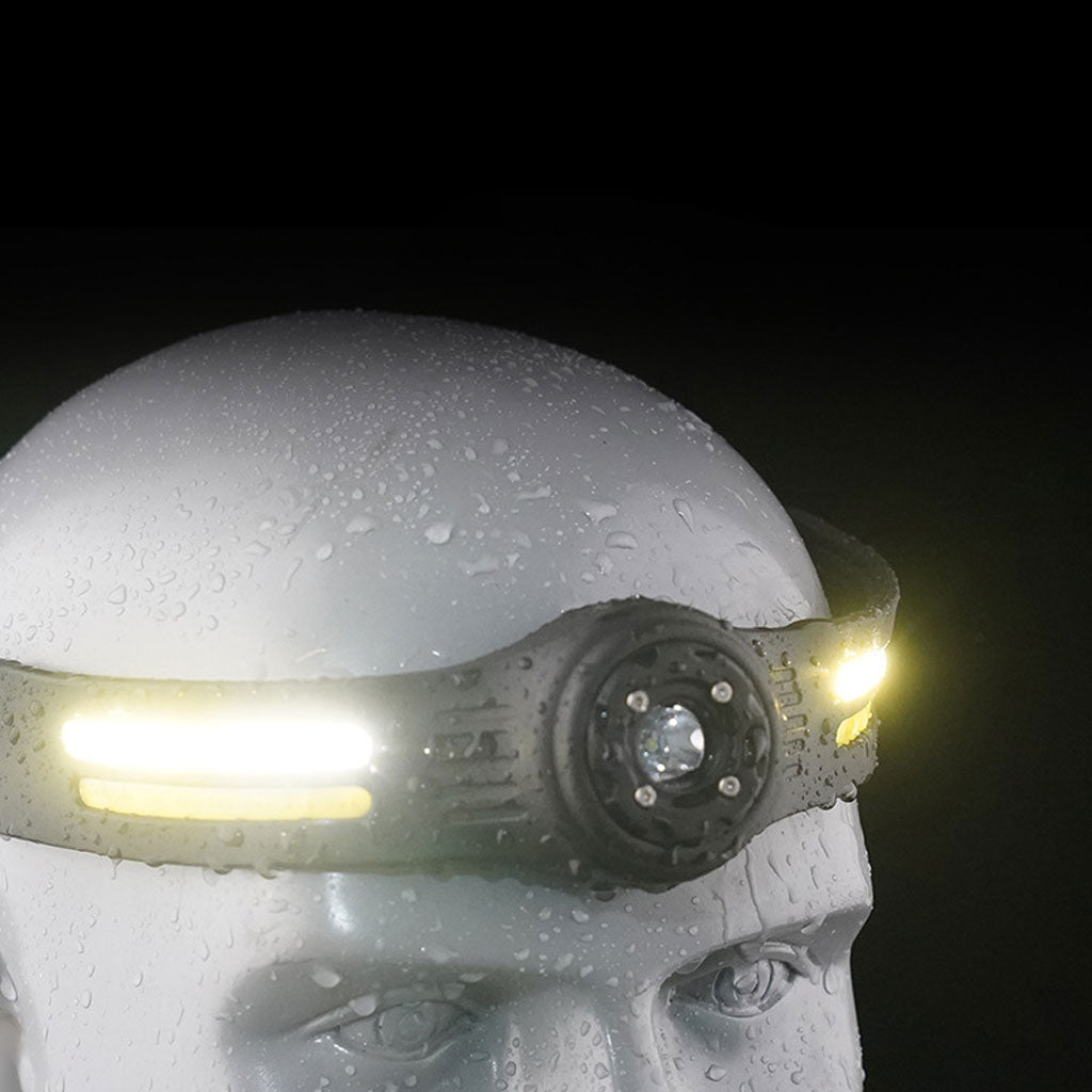 Lampe Frontale Légère COB avec Interrupteur Sensoriel à Angle Réglable