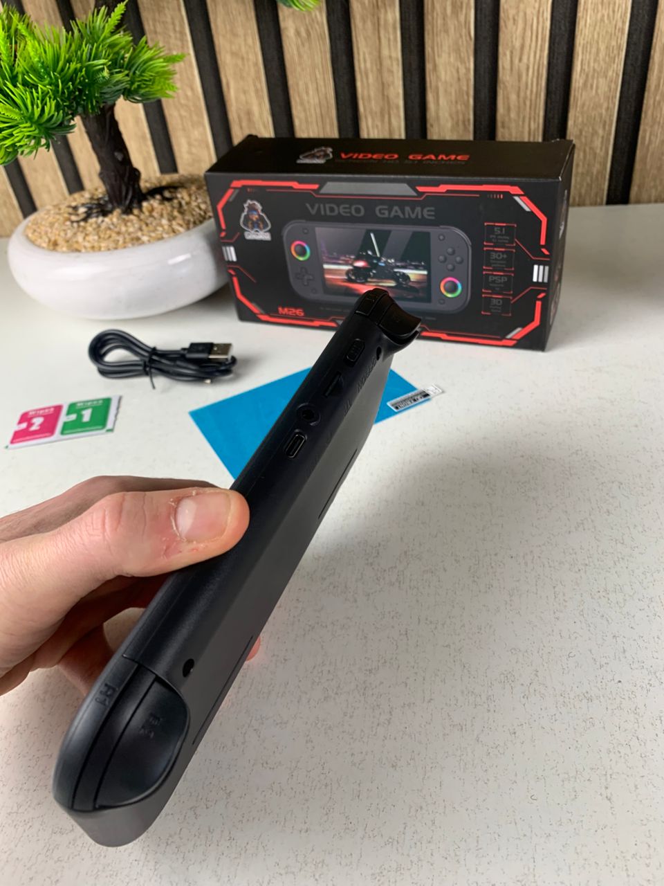 Console de jeu portable rétro M26 plus de 20 000 jeux 25 émulateurs 64GB – جهاز ألعاب محمول