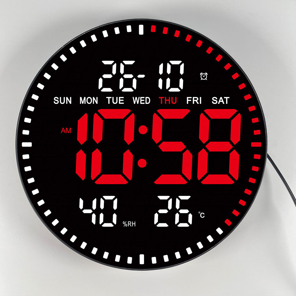 Horloge murale numérique LED avec Télécommande JH-2860