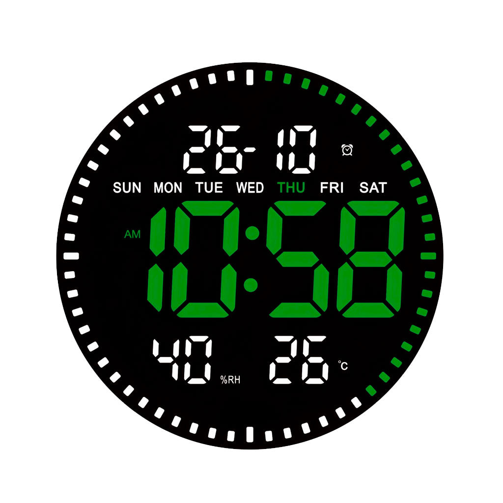 Horloge murale numérique LED avec Télécommande JH-2860