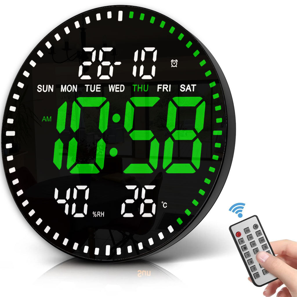 Horloge murale numérique LED avec Télécommande JH-2860 تنزوت
