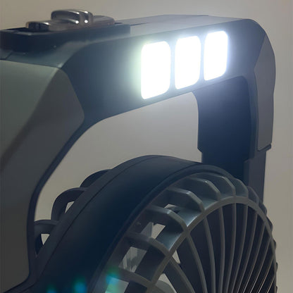 Ventilateur portable rechargeable avec lampe torche JL-9522 – مروحة محمولة مع مصباح