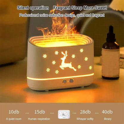Humidificateur et Diffuseur d’Huiles Essentielles Effet Flamme LED 300ml – معطر جو على شكل ألسنة لهب