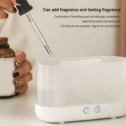 Humidificateur et Diffuseur d’Huiles Essentielles Effet Flamme LED 300ml – معطر جو على شكل ألسنة لهب