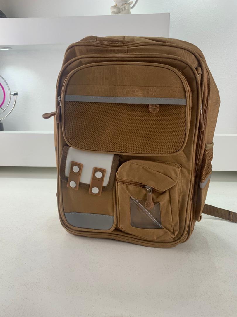 Sac à Dos Enfant pour École primaire de Haute Qualité Marron – حقيبة ظهر مدرسية للأطفال بني