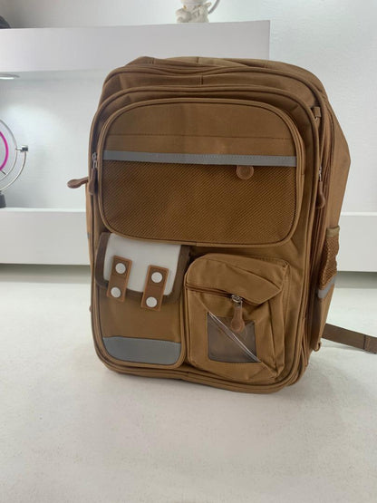 Sac à Dos Enfant pour École primaire de Haute Qualité Marron – حقيبة ظهر مدرسية للأطفال بني