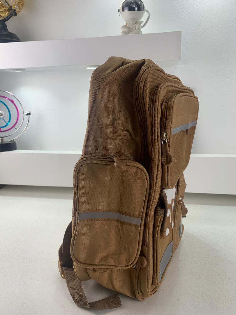 Sac à Dos Enfant pour École primaire de Haute Qualité Marron – حقيبة ظهر مدرسية للأطفال بني