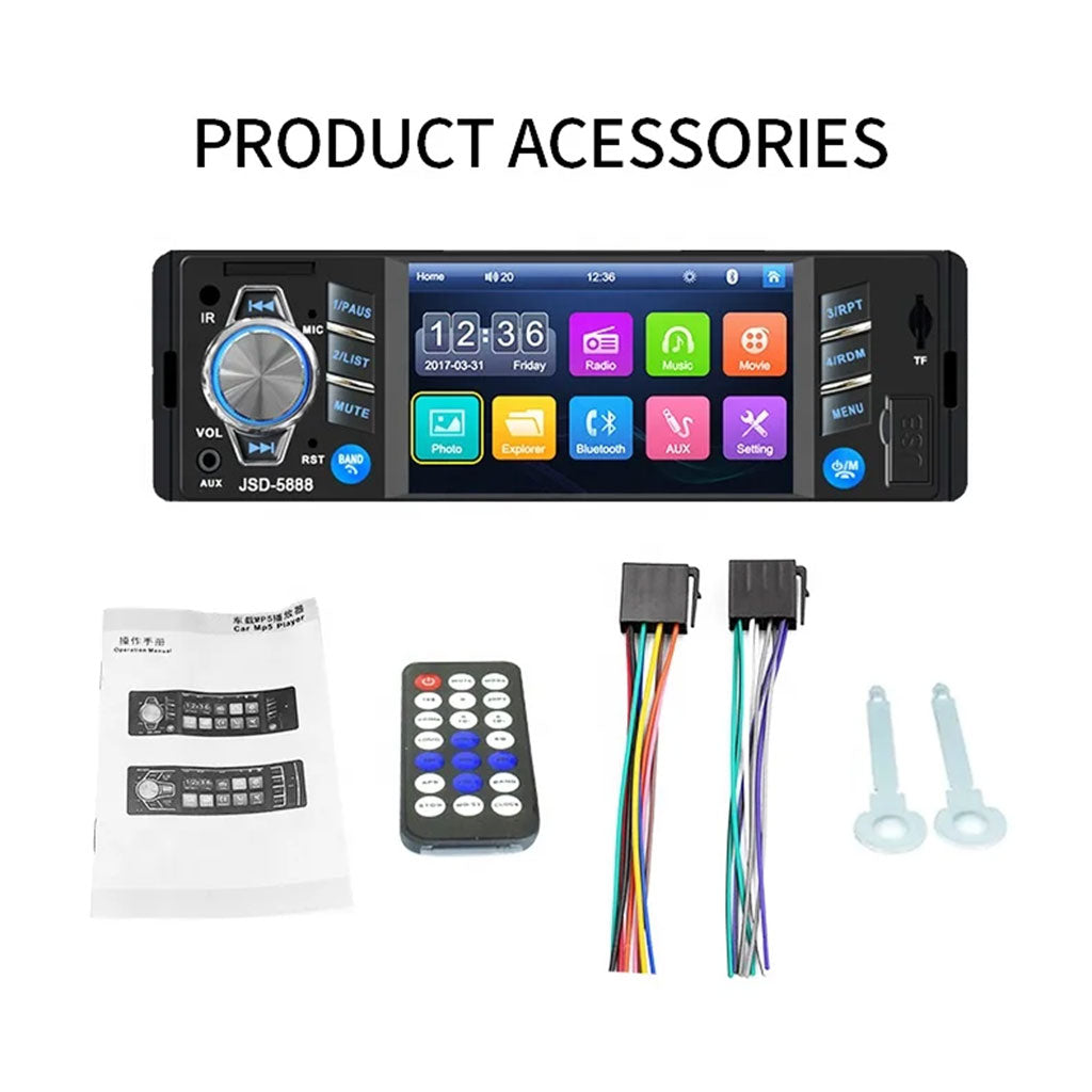 Autoradio MP5 4.1 Pouces FM Radio Ecran HD JSD-5889 – مشغل راديو السيارات