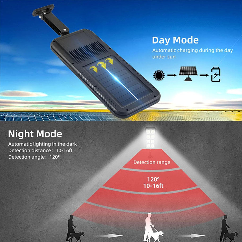 Lampadaires 200LED à énergie solaire étanche IP65 JX200 – مصباح خارجي يعمل بالطاقة الشمسية