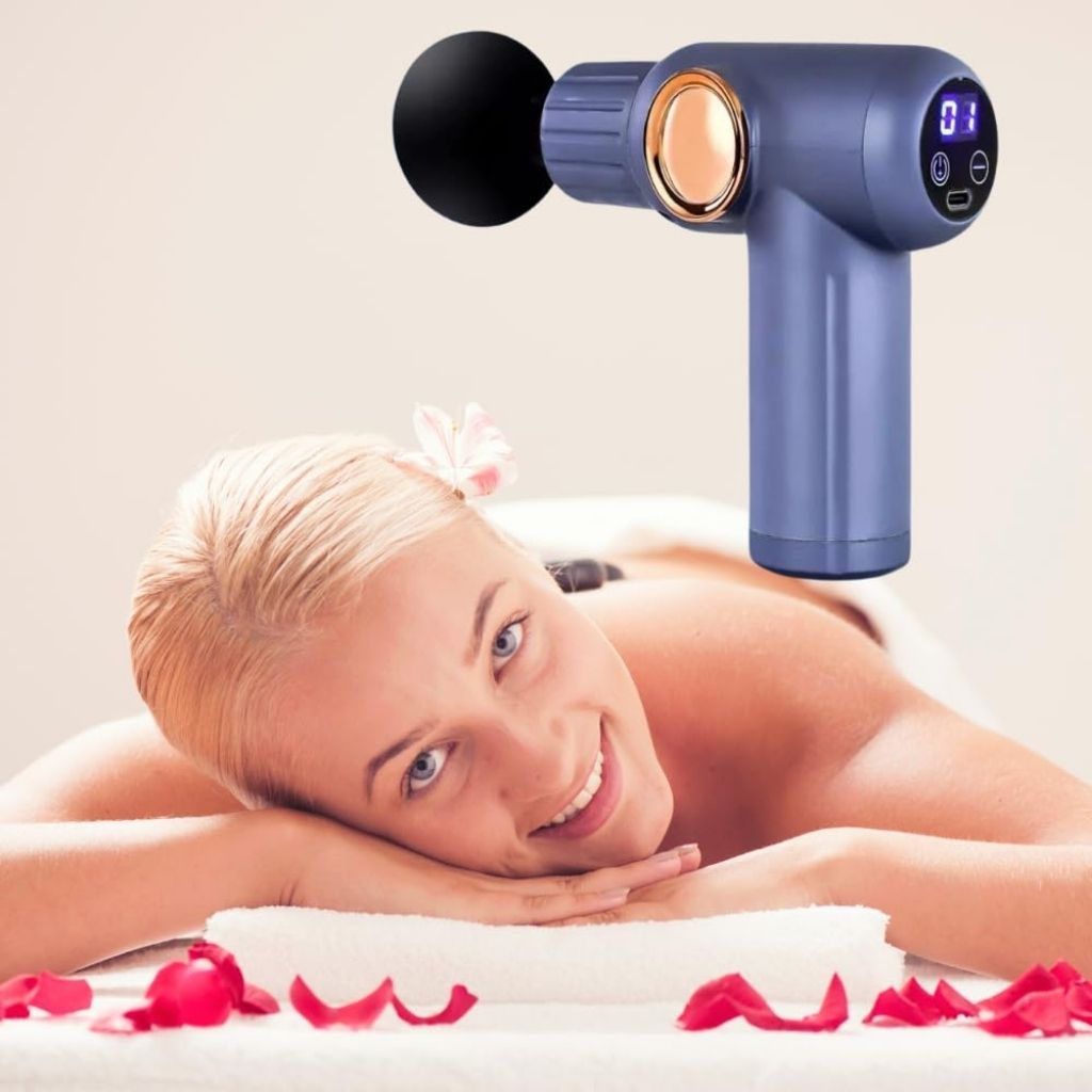 Pistolet de Massage Rechargeable avec Affichage Numérique – مسدس تدليك