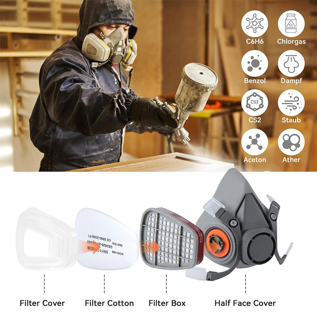 Masque respiratoire pour enlever la peinture au plomb – قناع تنفس للحرفيين