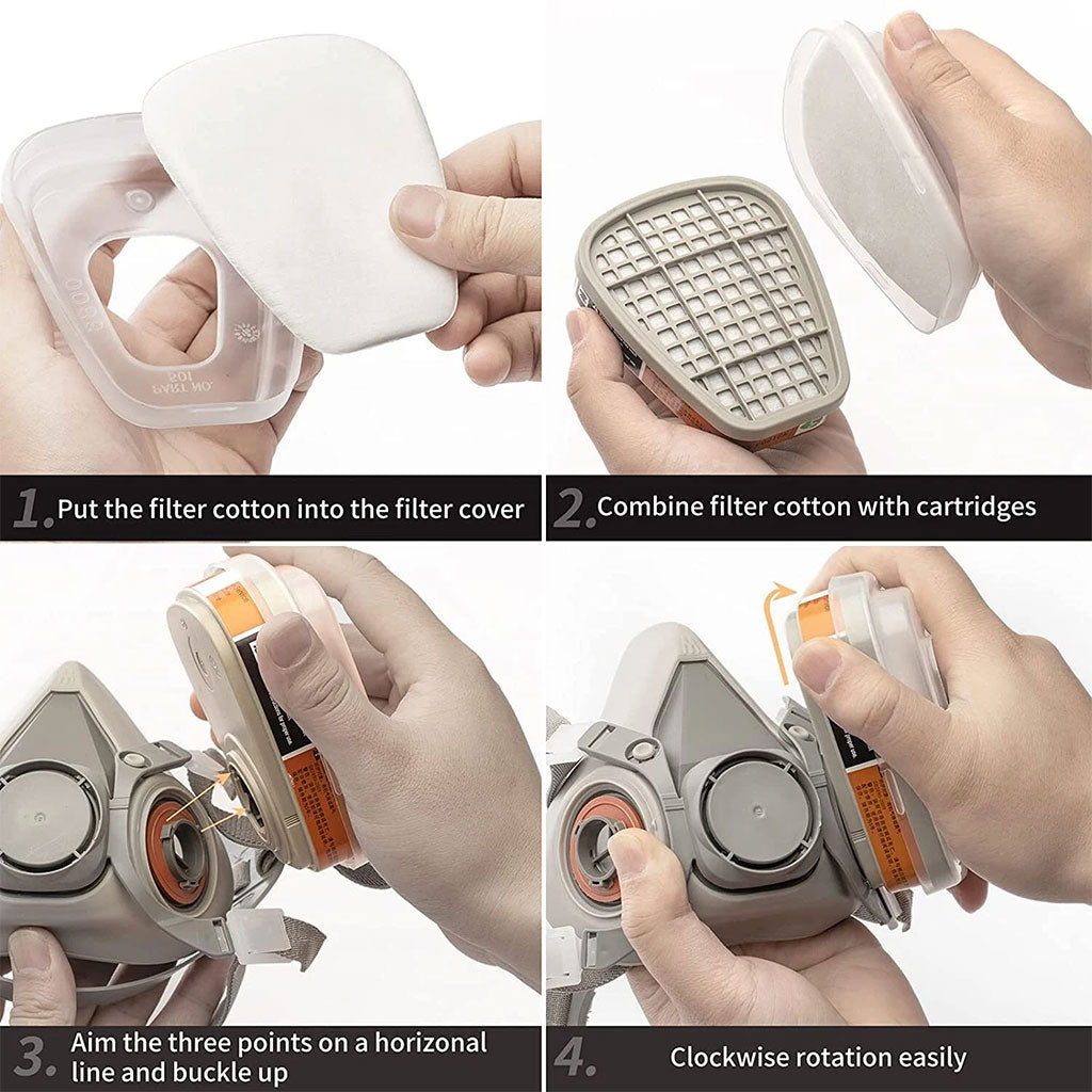 Masque respiratoire pour enlever la peinture au plomb – قناع تنفس للحرفيين
