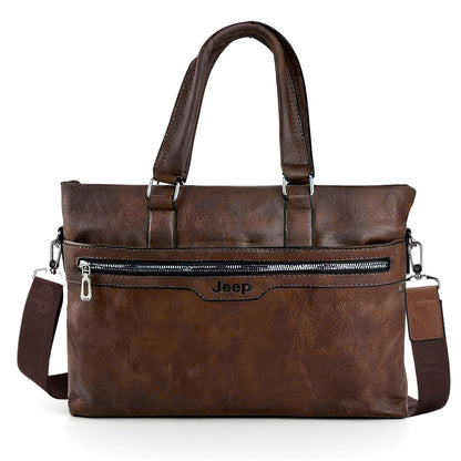Cartable Homme en Simili Cuir Design Élégant Jeep 180551-12 Noir – حقيبة جلدية لون أسود