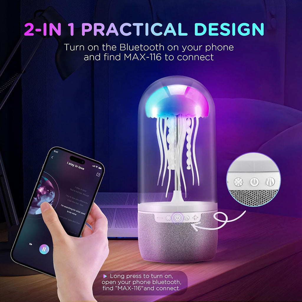 Lampe Méduse Atmosphérique avec Haut-Parleur – مصباح على شكل قنديل البحر