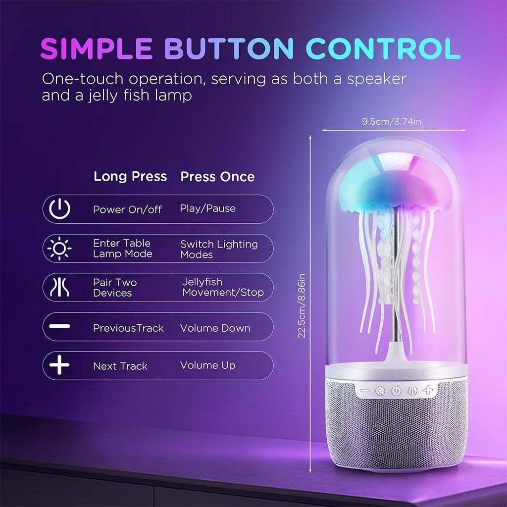 Lampe Méduse Atmosphérique avec Haut-Parleur – مصباح على شكل قنديل البحر