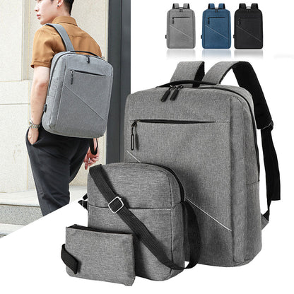 Sac à Dos Multifonctionnel 3Pcs Sortie USB Emplacement PC Portable تنزوت