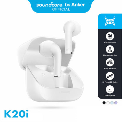 Soundcore K20i By Anker écouteurs Bluetooth sans fil V5.3 – سماعات بلوتوث لاسلكية أصلية - تنزوت