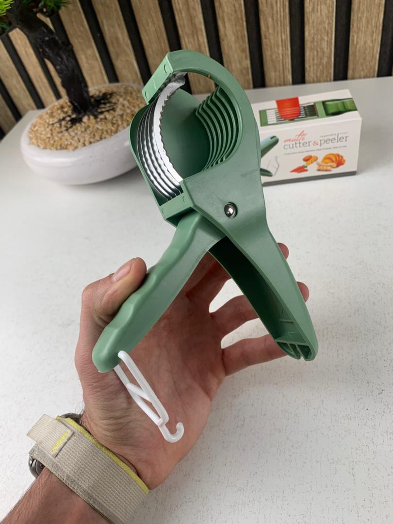Coupe fruits et légumes en acier inoxydable multifonction facile à utiliser – قطاعة خضر وفواكه يدوية