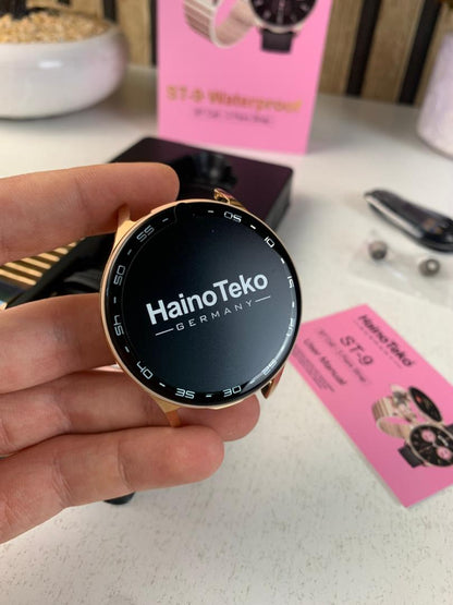 Smartwatch étanche Haino Teko ST-9 avec 3 paires de bracelets et écouteurs intégré – ساعة ذكية أصلية