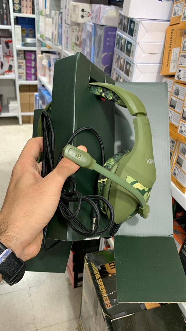 Konix Mythics Casque gaming filaire PS-400 pour console Haut-parleurs 40 mm - Microphone - Motif camouflage vert kaki