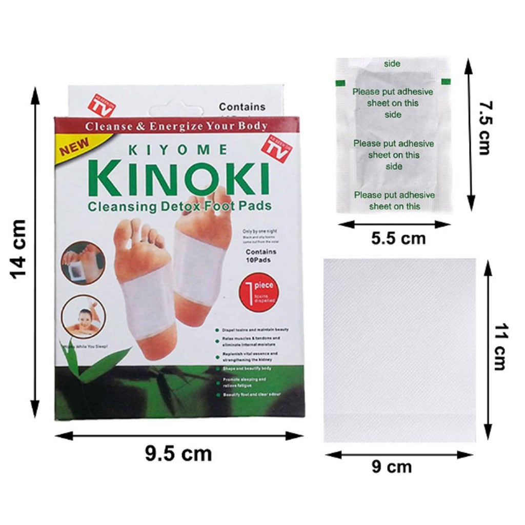 Kinoki Patch Détoxifiant Pour Le Corps - 10 Pièces - Blanc