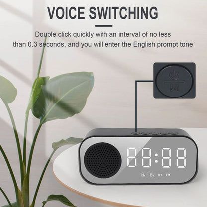 Haut-parleur Bluetooth avec Réveil et Radio FM – مكبر صوت بلوتوث مع منبه وراديو