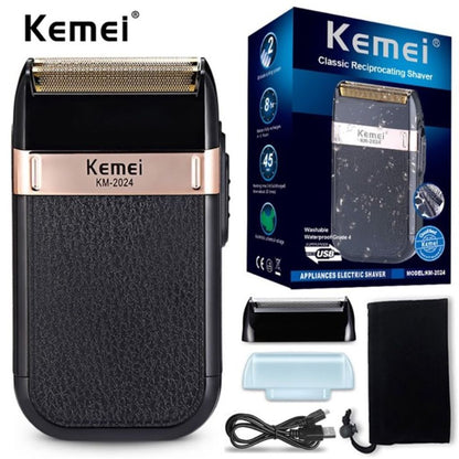 Kemei Rasoir Électrique Double Lame KM-2024 – ماكينة حلاقة كهربائية بشفرة مزدوجة تنزوت
