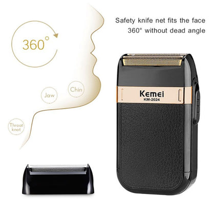 Kemei Rasoir Électrique Double Lame KM-2024 – ماكينة حلاقة كهربائية بشفرة مزدوجة