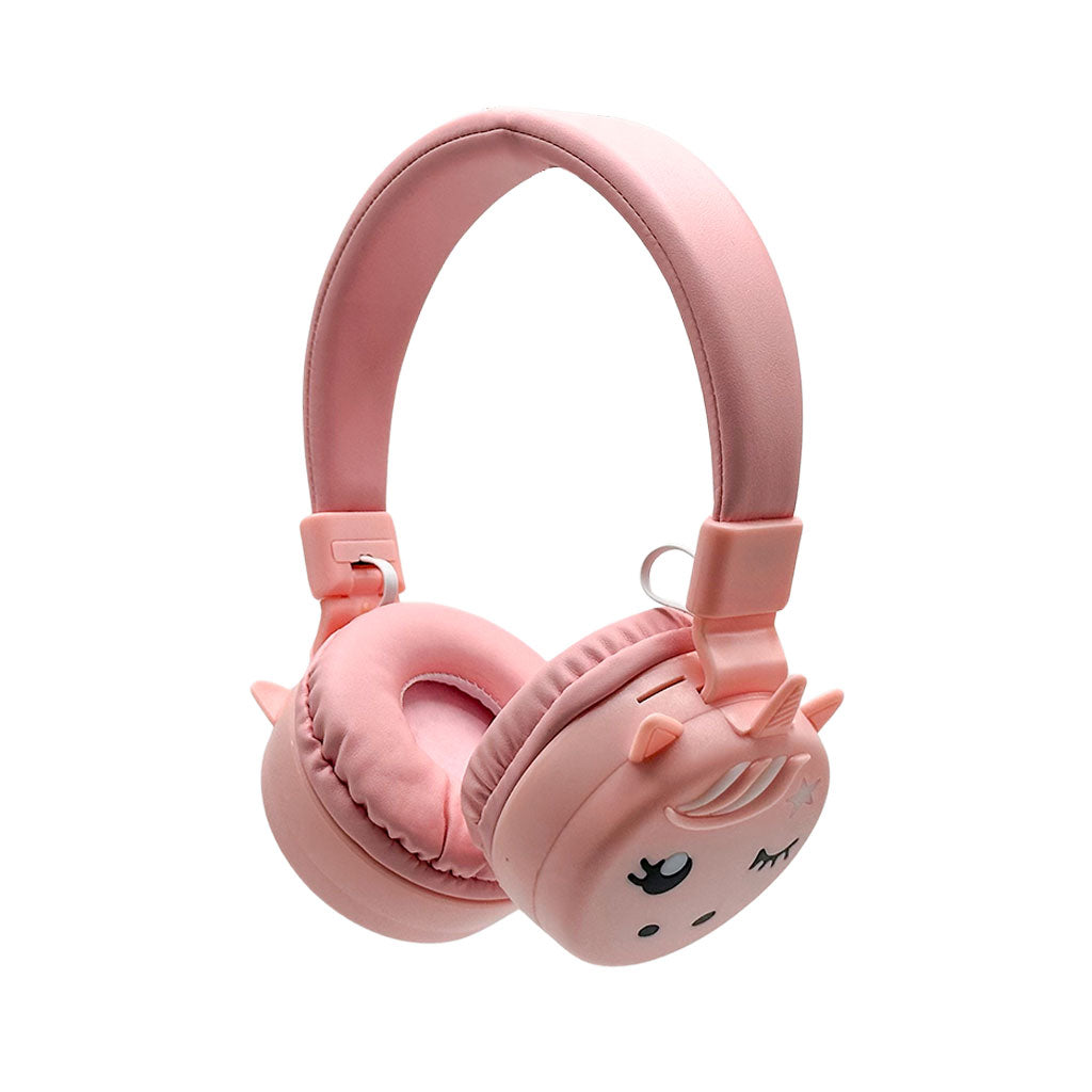 Casque Bluetooth Stéréo 5.3V avec Lumière ambiante- Design Mignon Enfant KR666