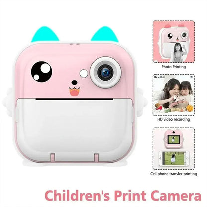 Appareil Photo Numérique HD pour Enfants avec Imprimante Thermique – كاميرة أطفال وصابعة صور فورية