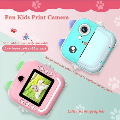 Appareil Photo Numérique HD pour Enfants avec Imprimante Thermique – كاميرة أطفال وصابعة صور فورية
