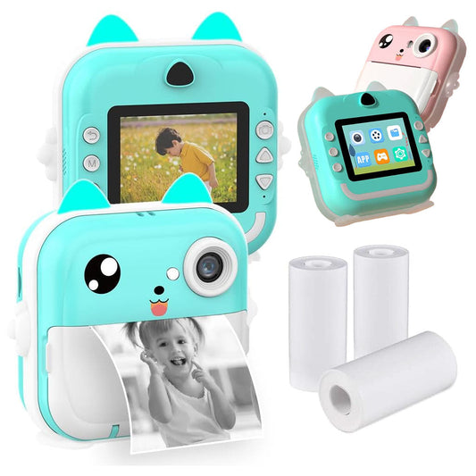 Appareil Photo Numérique HD pour Enfants avec Imprimante Thermique – كاميرة أطفال وصابعة صور فورية - تنزوت