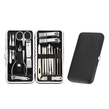 Ensemble de pédicure coupe-ongles 16 pièces avec ciseaux pince à épiler outils de manucure professionnels